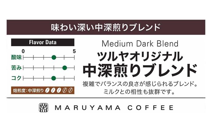 長野県小諸市のふるさと納税 丸山珈琲 コーヒー 粉 詰合せ4袋C オリジナルブレンドコーヒー ツルヤ 粉100g×各1袋 小諸市 お取り寄せ