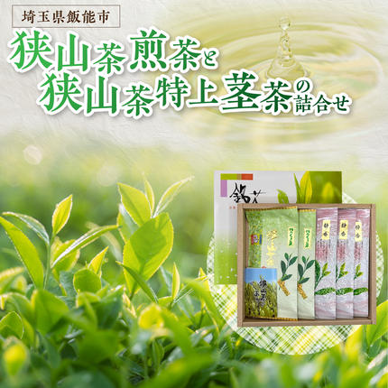 狭山茶煎茶と狭山茶特上茎茶の詰め合わせ HN