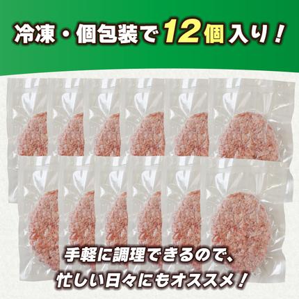 兵庫県淡路市のふるさと納税 極味ハンバーグ 150g×12個　淡路島  ハンバーグ