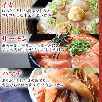 高知県田野町のふるさと納税 これが魚屋の漬け丼だ！魚屋のおまかせ5種漬け丼セット(マグロ＋鯛＋おまかせ3種) 80ｇ×5P 鮪 鯛 詰め合わせ 漬け丼 漬け どんぶり 丼 5パック 海鮮 魚 真空パック 個食 個包装 冷凍