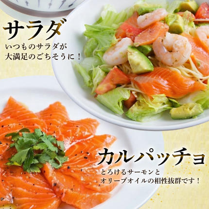 宮城県気仙沼市のふるさと納税 訳あり サーモン 切り落とし おさしみ用 1kg 125gx8p [足利本店 宮城県 気仙沼市 20564313] 魚 魚介類 鮭 お刺し身 刺し身 刺身 生 生食 個包装 チリ銀鮭 銀鮭 海鮮 海鮮丼 魚介