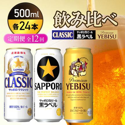 『飲み比べ定期便12回』サッポロクラシック