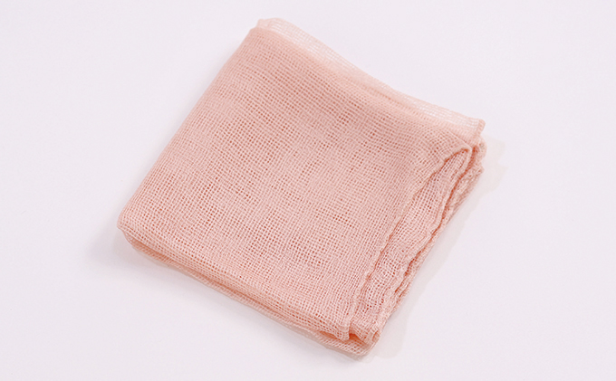 福岡県朝倉市のふるさと納税 スカーフ 桜染 絡み織スカーフ 小 雑貨 日用品 ファッション 織物 染物 工房夢細工