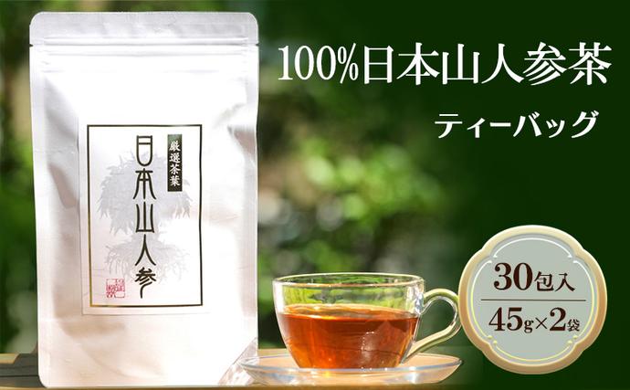 福岡県朝倉市のふるさと納税 ★希少★日本山人参茶30包入り×2袋 飲料類 お茶 野菜/人参