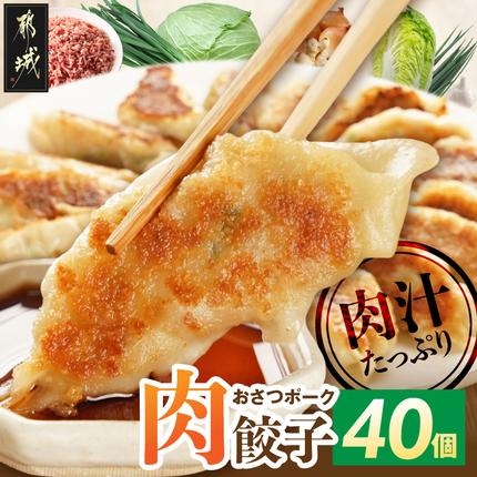 「おさつポーク」使用!肉汁あふれる肉餃子40個〔LF-14-001-40〕