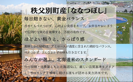 北海道秩父別町のふるさと納税 【新米予約受付中】令和8年産 無洗米ななつぼし5kg＆無洗米ゆめぴりか5kg【配送時期選択可‼】
