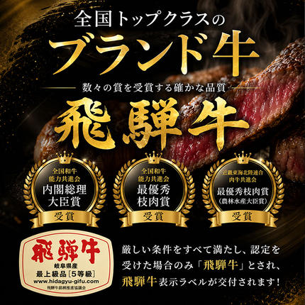 岐阜県池田町のふるさと納税 ふるさと納税　飛騨牛 ローストビーフ モモ ブロック 約350g×1本 専用粉 タレ付き 牛肉 和牛