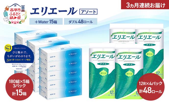 【定期便 3ヵ月連続お届け】エリエール 〈