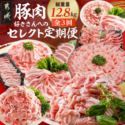 [☆セレクト定期便☆]豚肉好きさんへの定期便(3ヶ月)2月・4月・6月お届け≪2027年お届け≫〔S-003-T3-2027〕