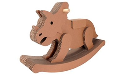 香川県東かがわ市のふるさと納税 hacomoの【トリケラ木馬】 民芸品 工芸品 段ボール ダンボール