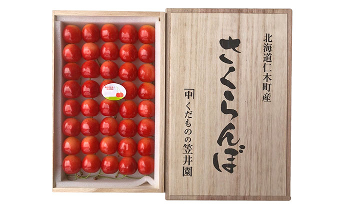 北海道仁木町のふるさと納税 先行受付 北海道 仁木町産 さくらんぼ 贈答用（2Lサイズ以上）40粒前後 桐箱入り 南陽 又は 紅秀峰　サクランボ チェリー フルーツ 果物 果物類 ギフト 贈答品 仁木町 仁木 [くだものの笠井園]