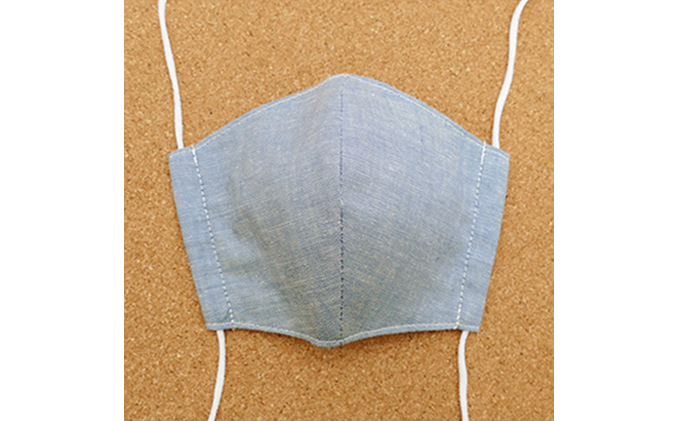 岡山県高梁市のふるさと納税 さんじゅーろーマスク2枚セットC（大人用ブルー、パープル各1枚） 雑貨 日用品 ファッション小物