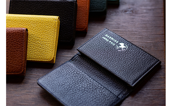 長野県小諸市のふるさと納税 鹿革　名刺入れ　【キャメル】プレゼント 女性 オシャレ 男性 ギフト レディース メンズ 地域のお礼の品 ファッション小物