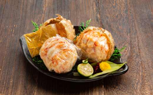 北海道紋別市のふるさと納税 27-30 毛がに甲羅盛（2個）【殻剥き不要！毛ガニの美味しいところだけをイイとこどり】