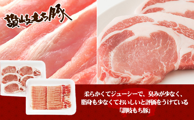香川県綾川町のふるさと納税 讃岐もち豚 ローススライス・テキカツ 各500gセット お肉 豚肉