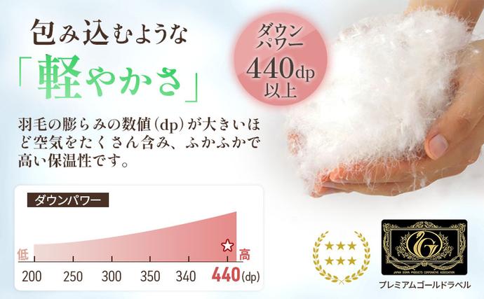 滋賀県米原市のふるさと納税 国産羽毛布団 梅花藻 プレミアムラベル シングルロング 近江布団