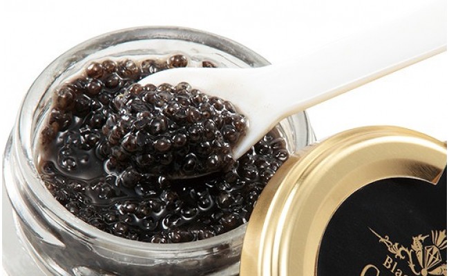 高知県芸西村のふるさと納税 KYF004　熟成キャビア（30g）ブラックジュエル化粧箱入り シェルスプーン付 チョウザメ 卵 魚卵 高知県産 【koyofr】卵一粒に旨みが凝縮【geiseiymt】〈高知市共通返礼品〉