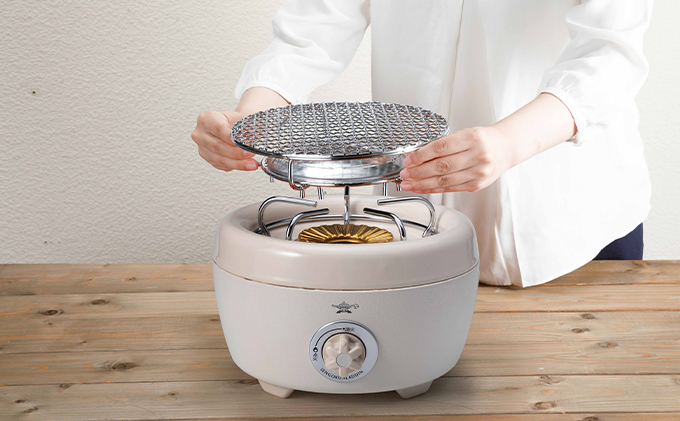 兵庫県加西市のふるさと納税 アラジン ポータブルガスコンロ ヒバリン 白 SAG-HB01FW【在庫限り】