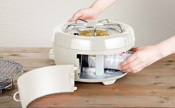 兵庫県加西市のふるさと納税 アラジン ポータブルガスコンロ ヒバリン 白 SAG-HB01FW【在庫限り】