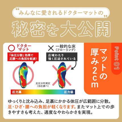 兵庫県加西市のふるさと納税 期間限定寄附額 [ ドクターマット S・107cm・ルージュ ] キッチンマット 厚手 体圧分散 アサヒ軽金属