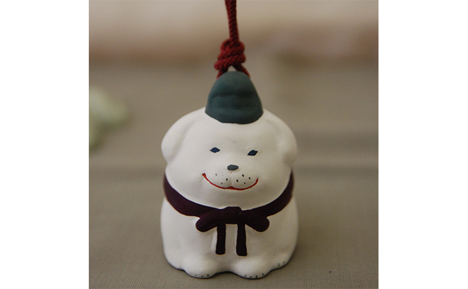 土鈴 聖徳太子の愛犬「雪丸」 インテリア 工芸品 キャラクター / 奈良