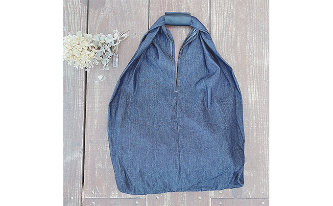 岡山県里庄町のふるさと納税 「児島デニム」エコバッグ ファッション カバン