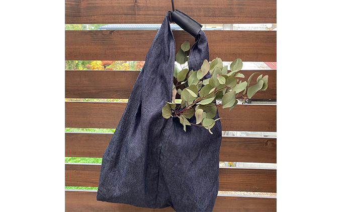 岡山県里庄町のふるさと納税 「児島デニム」エコバッグ ファッション カバン