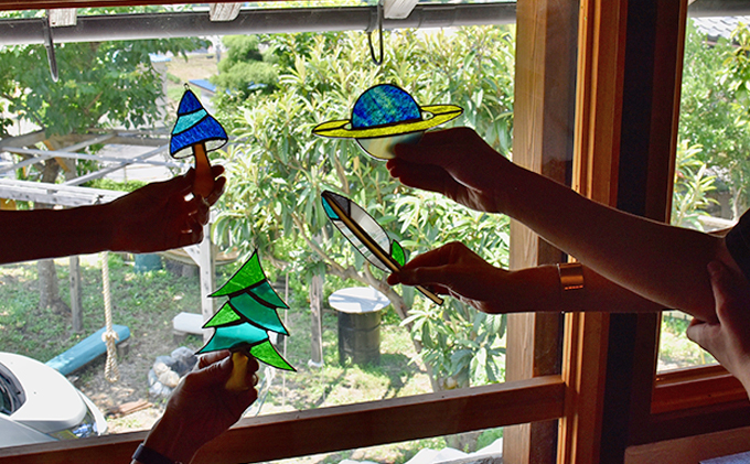 滋賀県米原市のふるさと納税 ステンドグラス体験（オーナメントづくり）