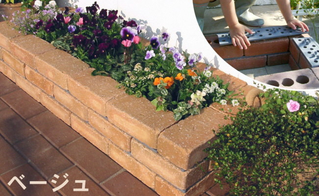 大容量】30分で花壇ができる!! らくらくれんが花壇セット 240kg（花壇 