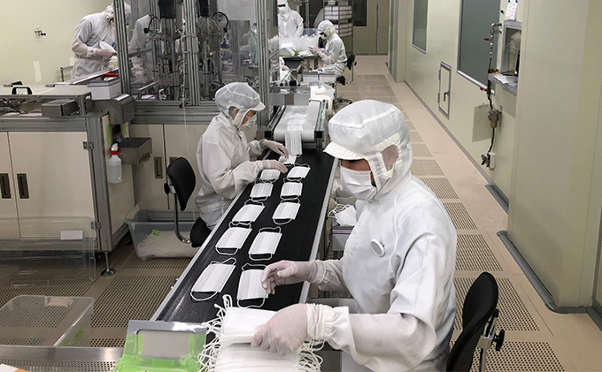 静岡県袋井市のふるさと納税 高性能不織布マスク50枚セット 防災グッズ 防災用品 雑貨 日用品