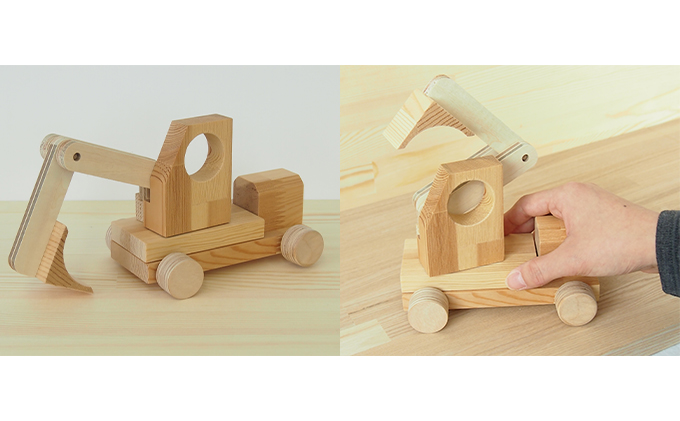 北海道赤平市のふるさと納税 自分で組立ててみよう！はたらくくるま3種セット 工芸品 玩具