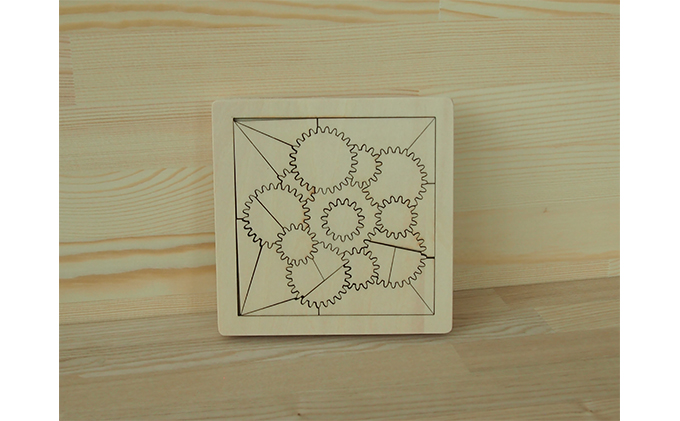 北海道赤平市のふるさと納税 考えるおもちゃ　ギアパズル・ミニ 工芸品 玩具