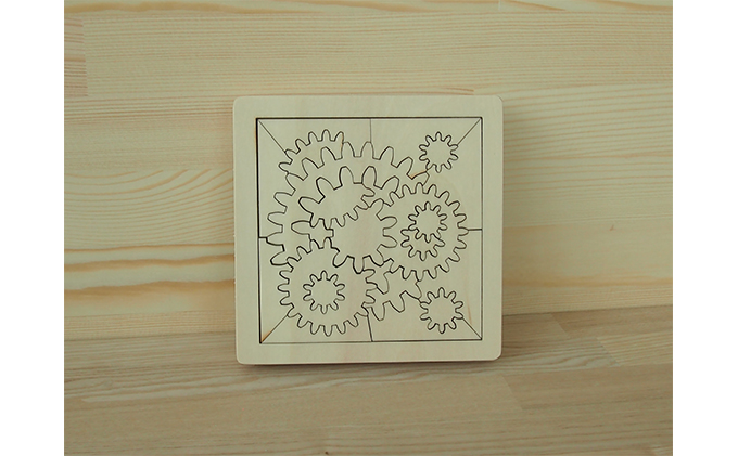 北海道赤平市のふるさと納税 考えるおもちゃ　ギアパズル・ミニ 工芸品 玩具