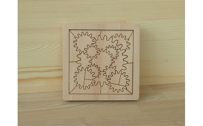 北海道赤平市のふるさと納税 考えるおもちゃ　ギアパズル・ミニ 工芸品 玩具