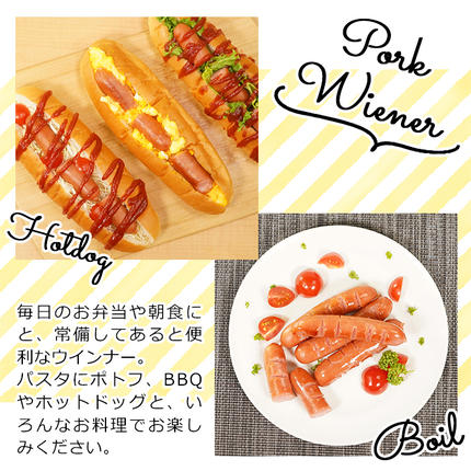 鹿児島県志布志市のふるさと納税 【訳あり・業務用】合計3kg！どんどん使える！ポークウインナー(1kg×3袋) a1-047