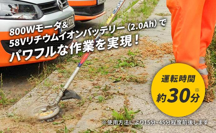 兵庫県加西市のふるさと納税 草刈り機 スーパーカルマー elex ループ ハンドル 2.0Ah バッテリー 仕様 アイデック 除草 刈払機 電動 充電式 刈払い機 草刈機 草刈 草刈り 道具 立ったまま 安全 園芸 DIY ガーデニング 芝刈機 芝刈り機 兵庫