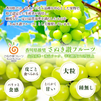 香川県東かがわ市のふるさと納税 瀬戸内のシャインマスカット 2～6房 （約2kg）  シャインマスカット マスカット 葡萄 ぶどう ブドウ フルーツ 果物 くだもの 果実 旬の果物 旬のフルーツ 香川 香川県 東かがわ市