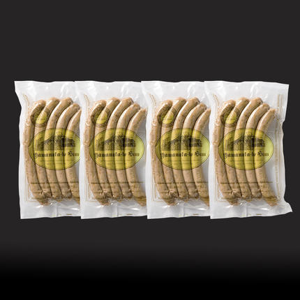 山梨県富士河口湖町のふるさと納税 【山中湖ハム 無添加ソーセージ】豚肉と塩、ハーブ香辛料だけで作った無添加ソーセージ/800ｇ FAB003