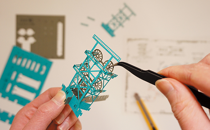 北海道赤平市のふるさと納税 旧住友赤平炭鉱立坑ペーパークラフトキット インテリア 玩具