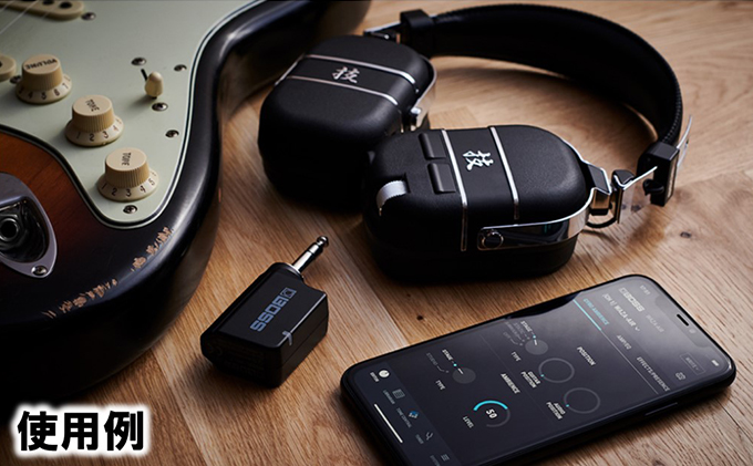 ギターアンプ ワイヤレスヘッドホン型 WAZA-AIR BOSS アンプ