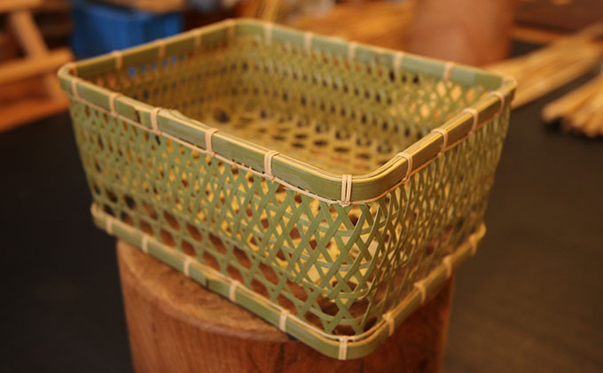 一点ずつ手作り】自然素材にこだわった椀籠（角型） 工芸品 雑貨