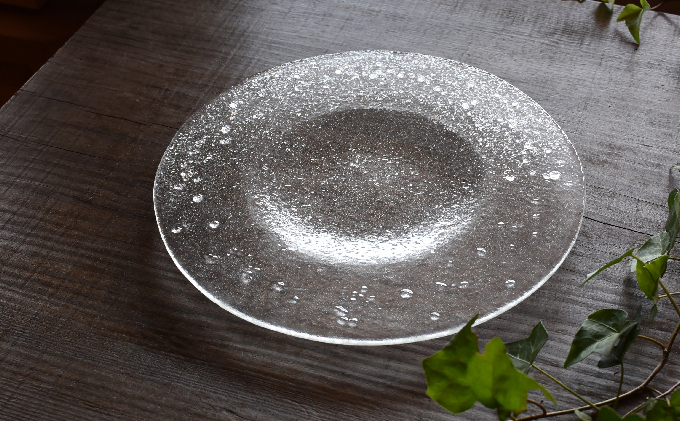 ガラス お皿 1枚 大皿 プレート 食器 ガラス製 ガラス製品 日用品