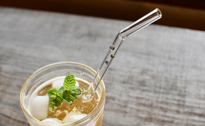 滋賀県米原市のふるさと納税 ガラスのストローセット（カーブタイプ） 雑貨 日用品 ガラス製ストロー 耐熱ガラス