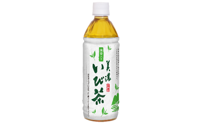 岐阜県池田町のふるさと納税 美濃いび茶(抹茶入り）500ml　1ケース24本入 お茶 緑茶 ペットボトル 緑茶飲料