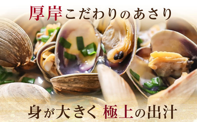 北海道厚岸町のふるさと納税 あさり 簡単 お手軽 北海道 厚岸産 ボイル 冷凍 あさり 250g ×5パック (合計約1,250g) 貝 海鮮 魚介類