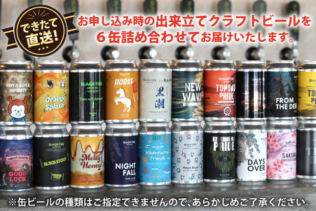 宮城県気仙沼市のふるさと納税 【できたて直送！】 BTB クラフトビール 6缶 セット [BLACK TIDE BREWING 宮城県 気仙沼市 20565980] 酒 ビール びーる 飲み比べ クラフト お酒 地ビール