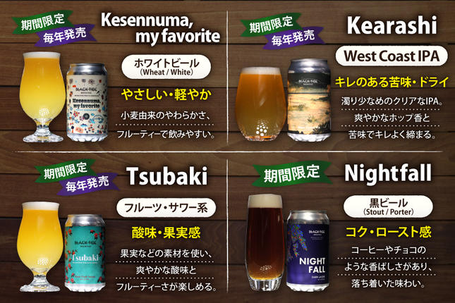 宮城県気仙沼市のふるさと納税 【できたて直送！】 BTB クラフトビール 6缶 セット [BLACK TIDE BREWING 宮城県 気仙沼市 20565980] 酒 ビール びーる 飲み比べ クラフト お酒 地ビール