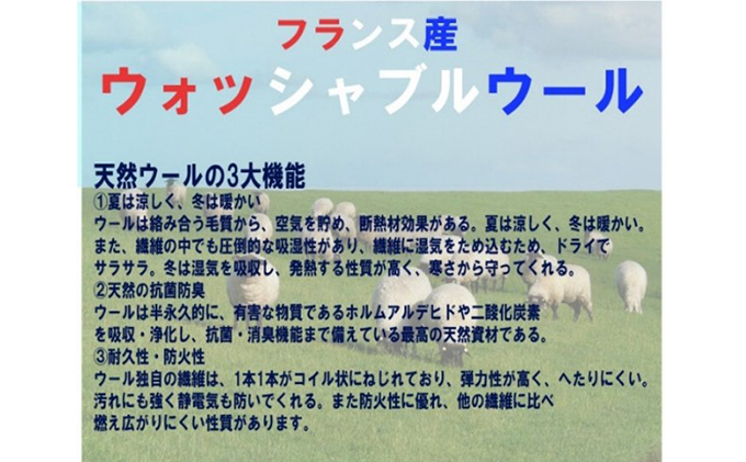 滋賀県米原市のふるさと納税 ウォッシャブル ウール ベッドパット シングル 近江布団 洗える ベッドパット 布団 寝具 米原市