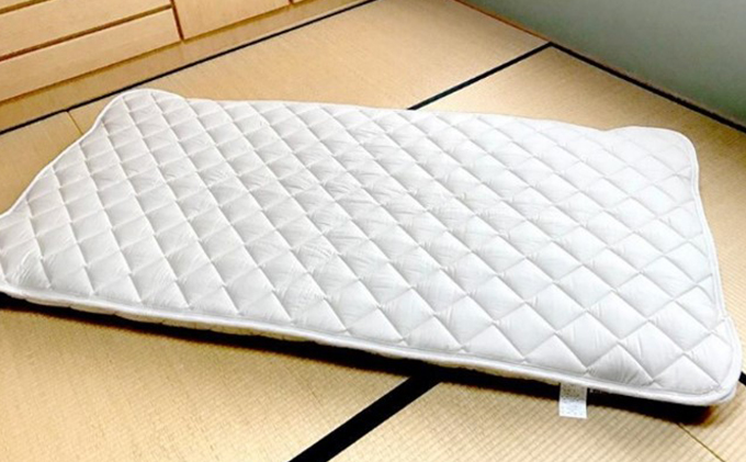 滋賀県米原市のふるさと納税 ウォッシャブル ウール ベッドパット シングル 近江布団 洗える ベッドパット 布団 寝具 米原市
