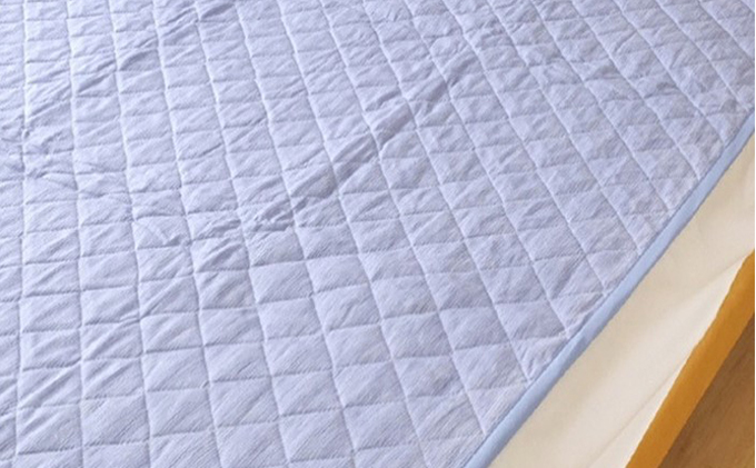 滋賀県米原市のふるさと納税 「琵琶湖の敷パット」シングル 近江布団 寝具 伝統技術 敷きパッド